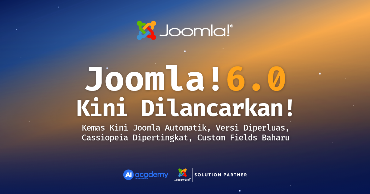 Joomla 6.0 dan Joomla 5.4 Kini Dilancarkan!